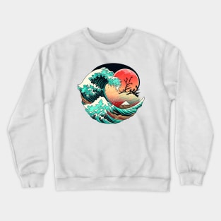 Waves by the sunset Crewneck Sweatshirt